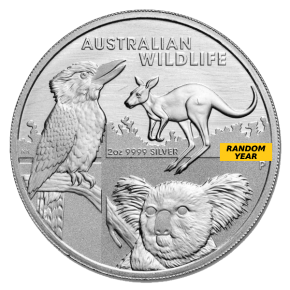 2 oz Australian Silver Wildlife Coin (Random Date)